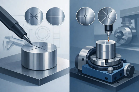 Scribe Marks vs Rose Index Steel for Round Parts